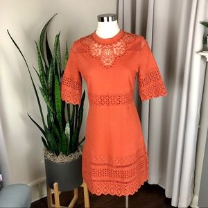 Anthropologie Aryessa Fishnet Lace Dress S NWT